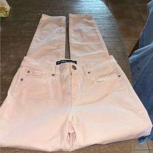 Express Light Pink Straight Leg Jeans